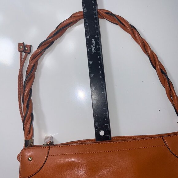 Relic Women’s Twist Handle Shoulder Bag Tan Faux Leather NWT - Picture 9 of 16